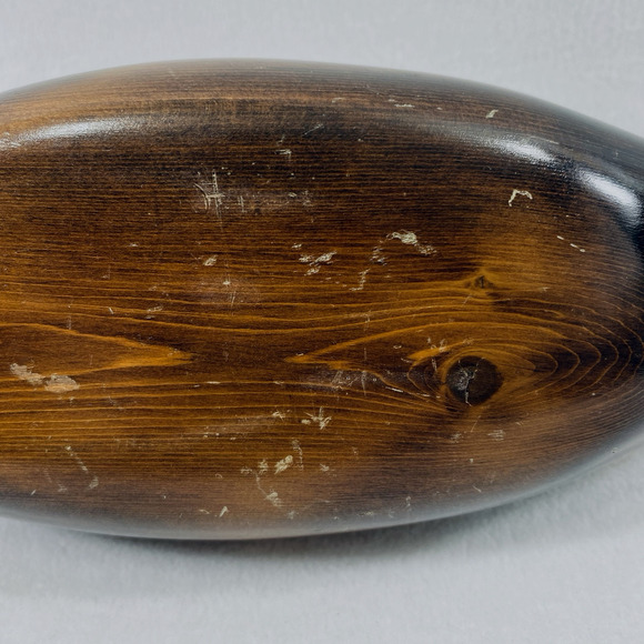 Wood Carved Duck Home Decor 12" Long Moveable Head Mancave Hunter‎ Signed B - Picture 10 of 10